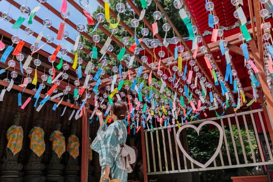 Furin (wind charms) Festival at Sannoji Temple 04