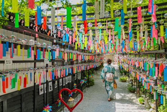 Furin (wind charms) Festival at Mitsui Temple 01