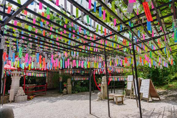 Furin (wind charms) Festival at Mitsui Temple 14