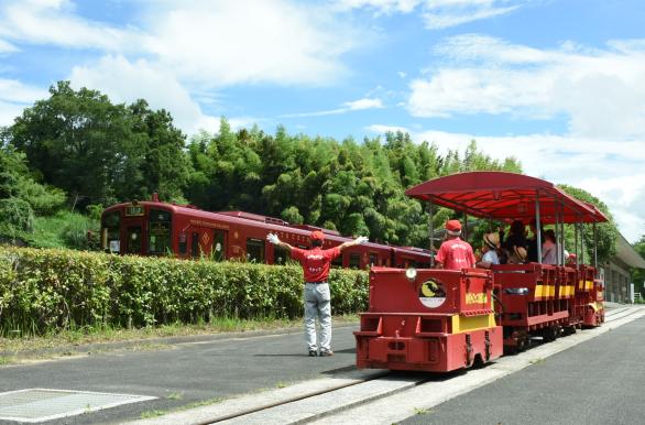 人気の赤村トロッコ油須原線の運行-0