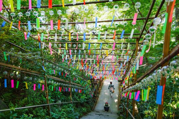 Nyoirinji Temple(Frog Temple) Wind Bell Festival-6