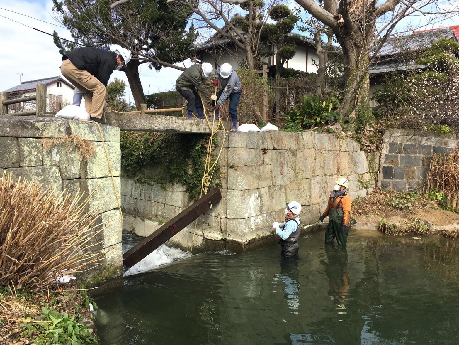 城堀水門閉鎖